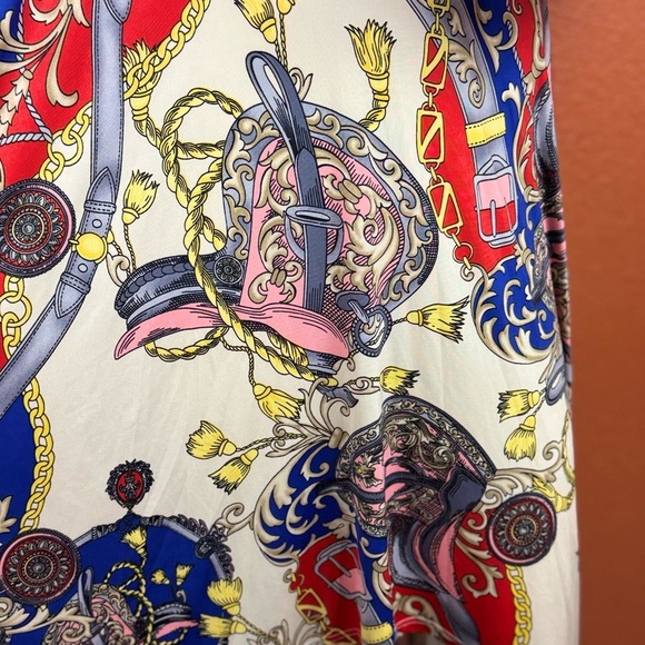 Love in Red and Blue High Low Dress one size. E82 - Picture 3 of 14